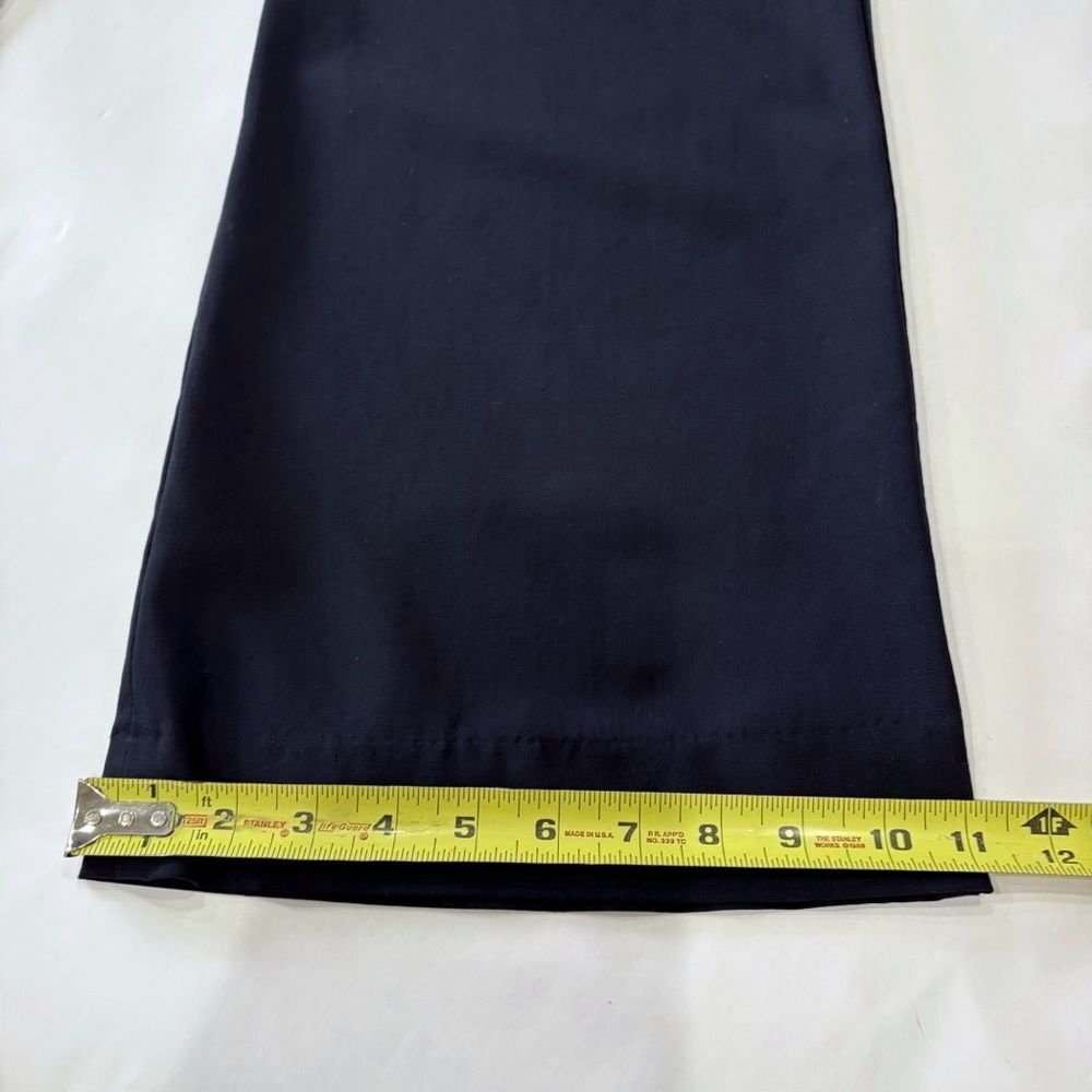 Theory Women Navy Dress Pants Size 10 Tailored Straight Office Minimalist - Picture 7 of 7